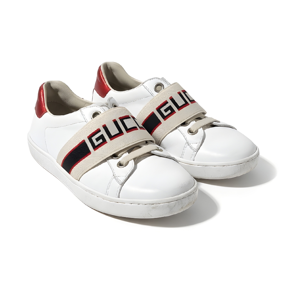 Kids Gucci White Sneakers EU Sz 27 US Sz 10.5